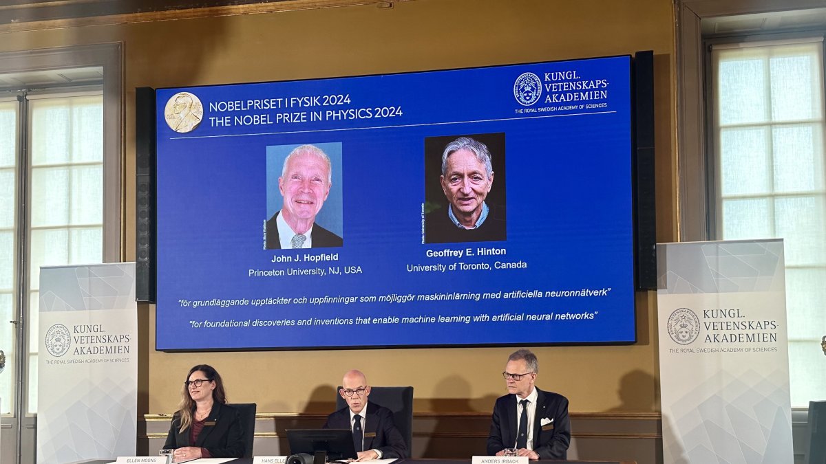 L'anunci del Nobel de Física 2024.