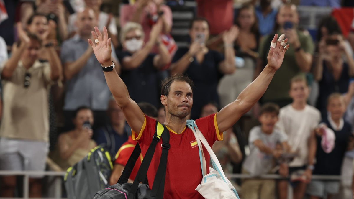 Nadal, tras perder junto a Alcaraz los cuartos de final de dobles de los Juegos Olímpicos de París. - EFE