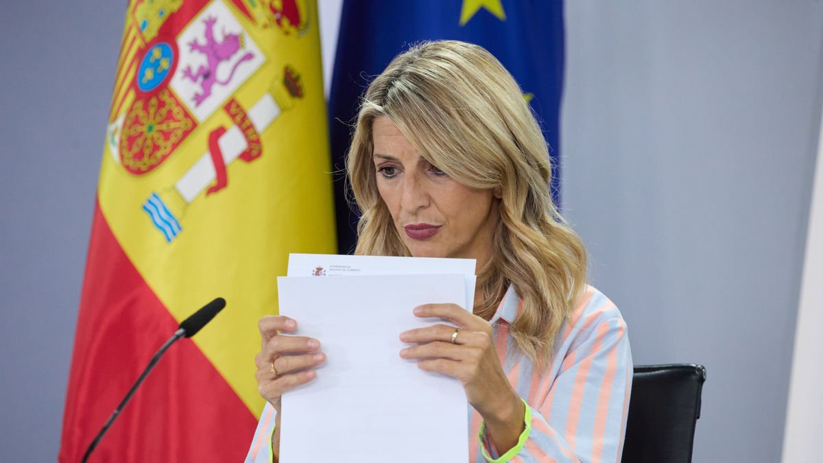 La ministra de Trabajo, Yolanda Díaz. - EUROPA PRESS