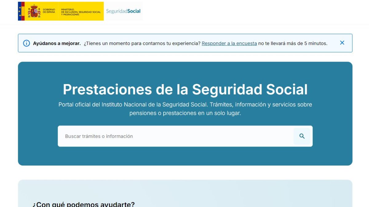 Una captura del nuevo portal.