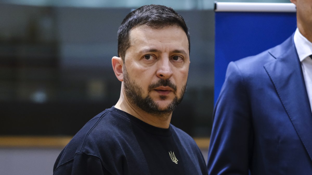 El presidente de Ucrania, Volodímir Zelenski, en la cumbre del Consejo Europeo