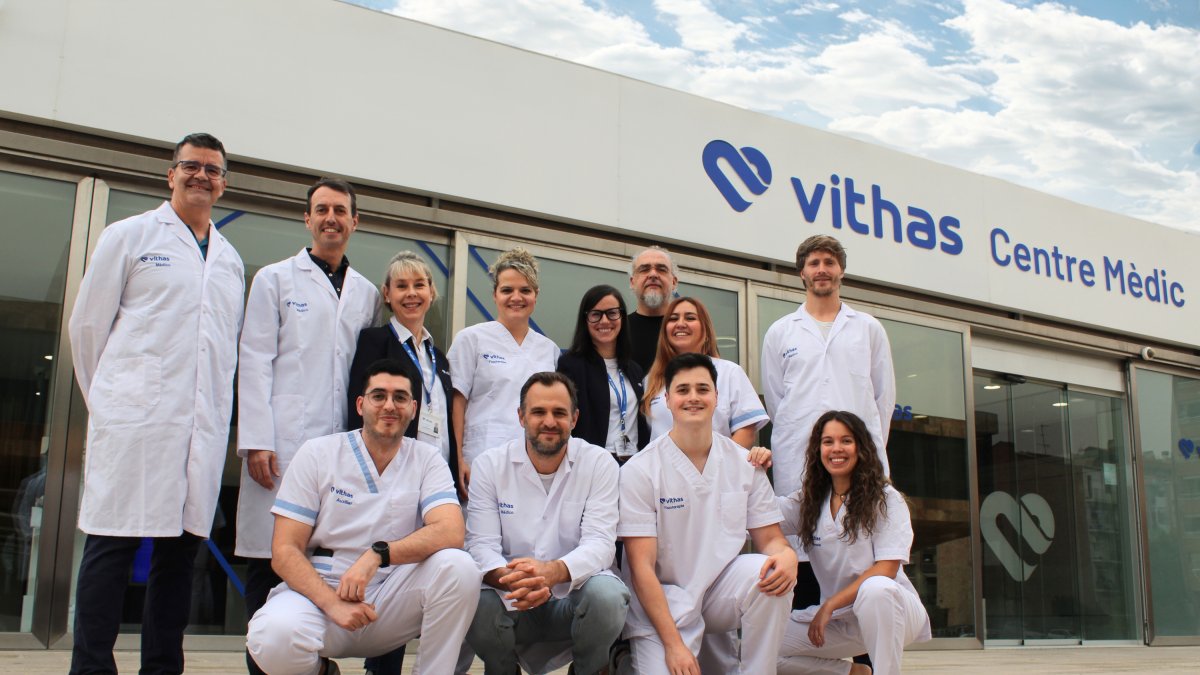 Equipo médico de la Unidad de Medicina Deportiva del Hospital Vithas Lleida.