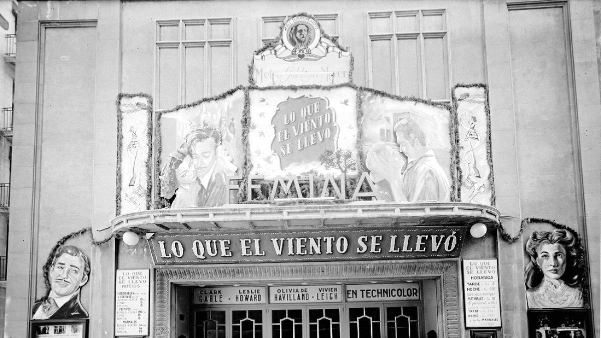 'Lo que el viento se llevó' se estrenó en el Fémina en 1951.