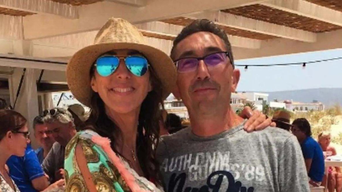 Paz Padilla y su hermano.