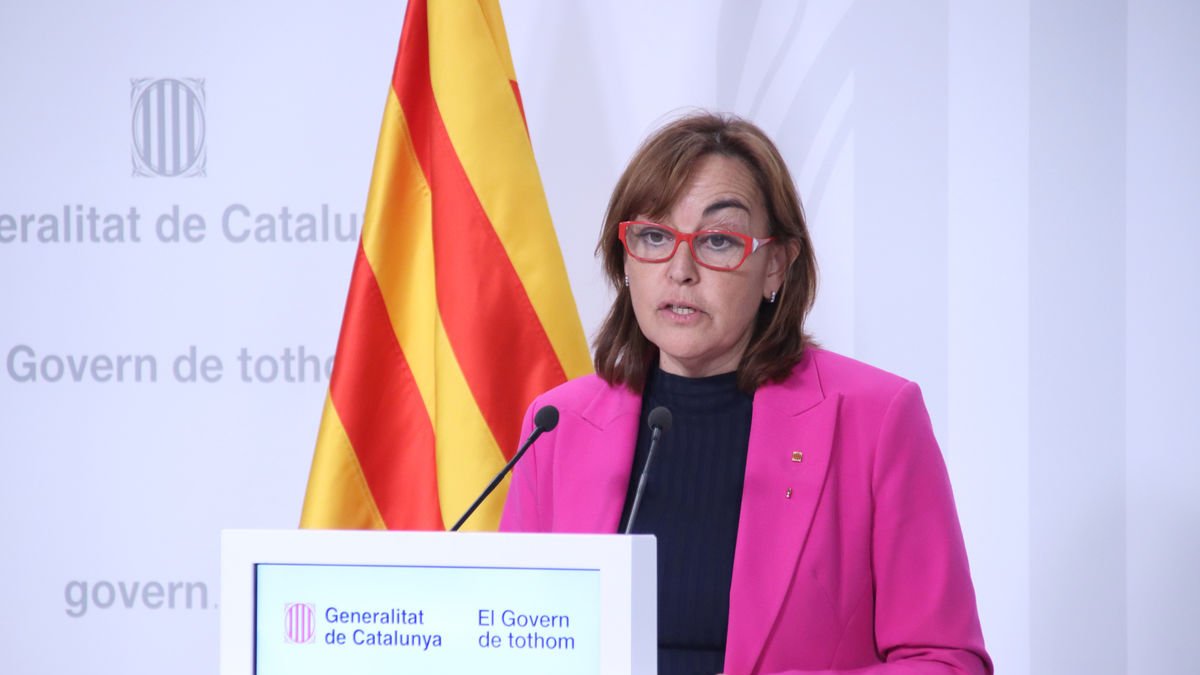 Sílvia Paneque, ahir després de la reunió del Consell Executiu. - ACN