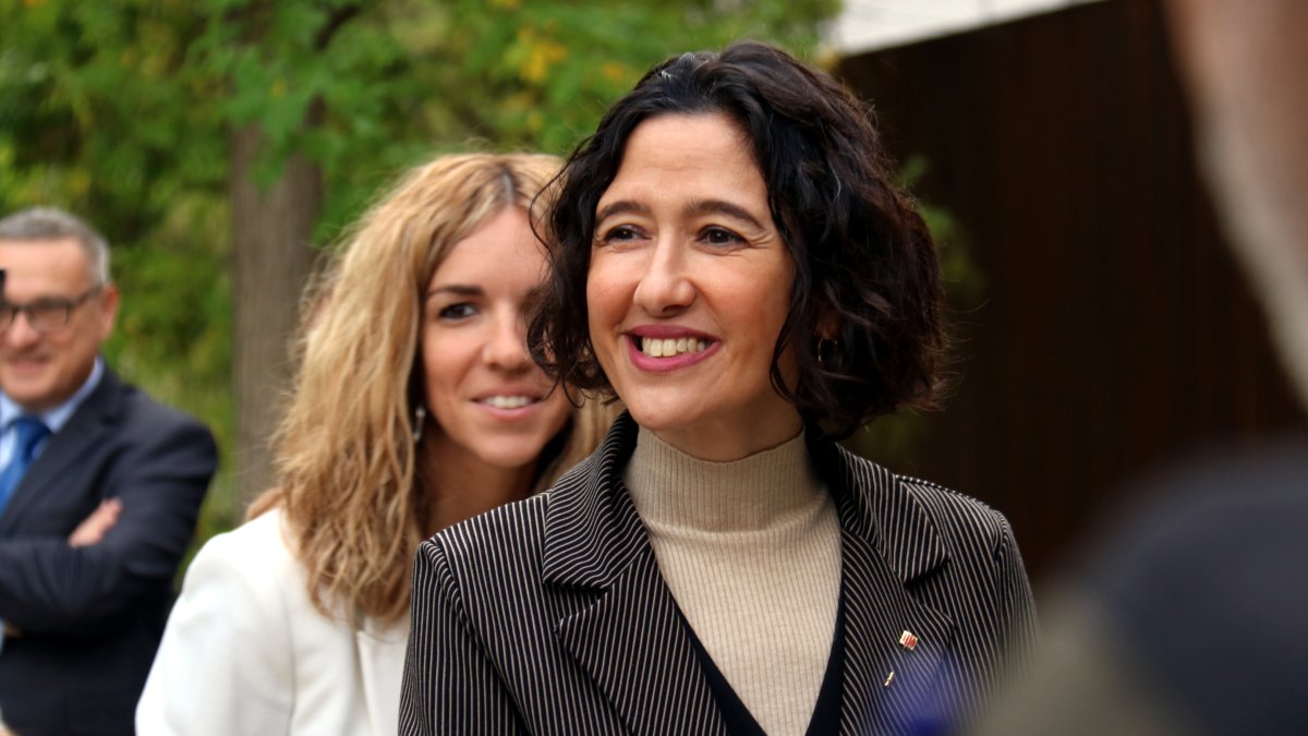 La consellera d'Interior, Núria Parlon, a l'acte dels Agents Rurals a Sant Fruitós de Bages