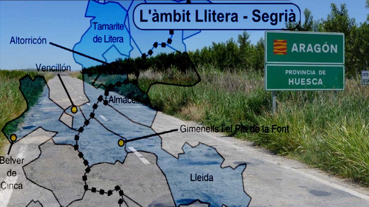 Imatge d’un dels límits provincials entre Osca i Lleida. - SEGRE