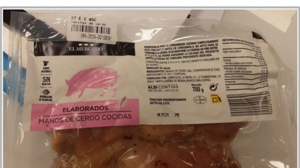 El producte comercialitzat pels supermercats Aldi.