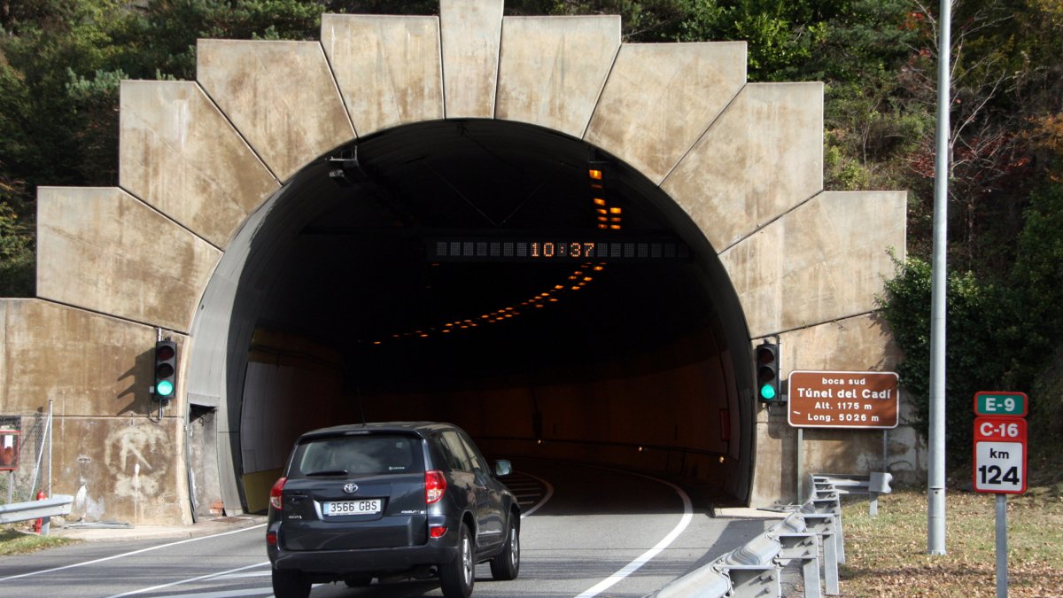 La boca sur del túnel del Cadí, en el Berguedà.