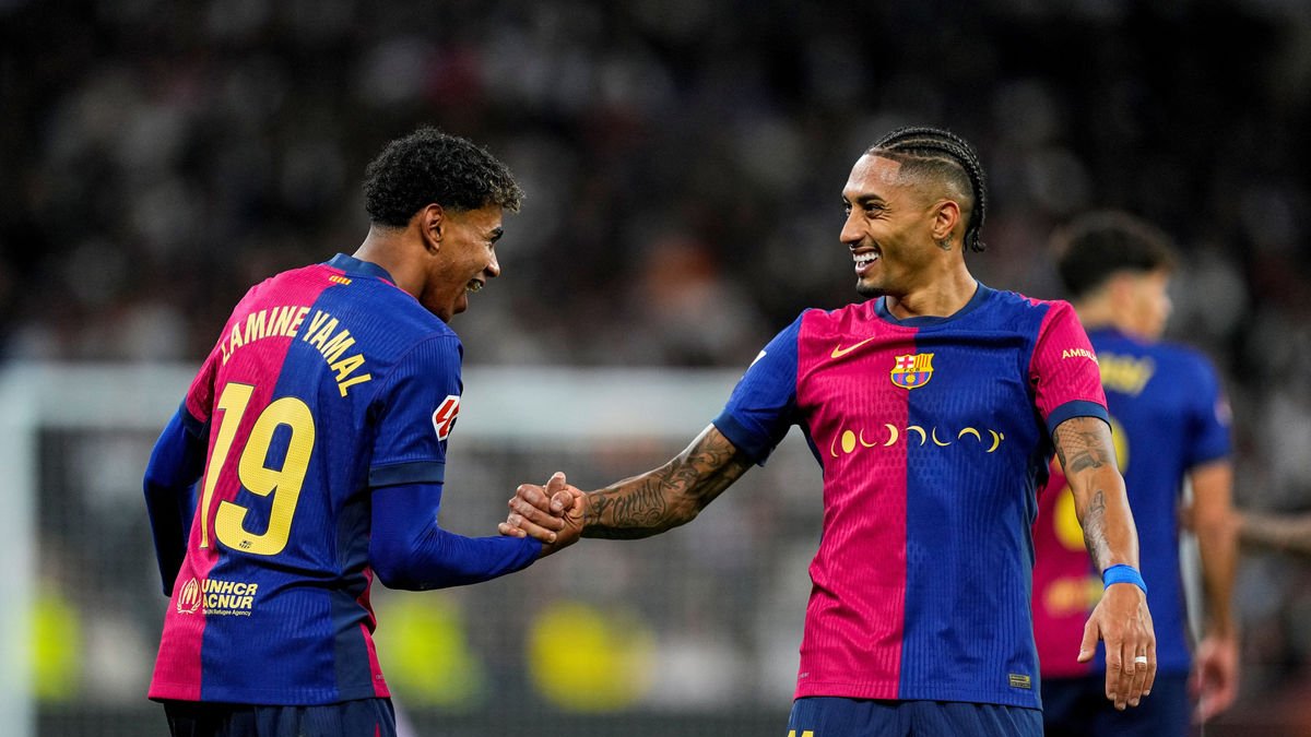 Lamine y Raphinha fueron dos de las víctimas de los insultos. - EUROPA PRESS