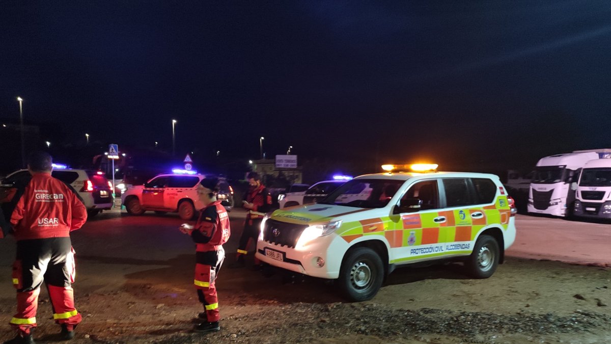 Unitat de Protecció Civil a València.