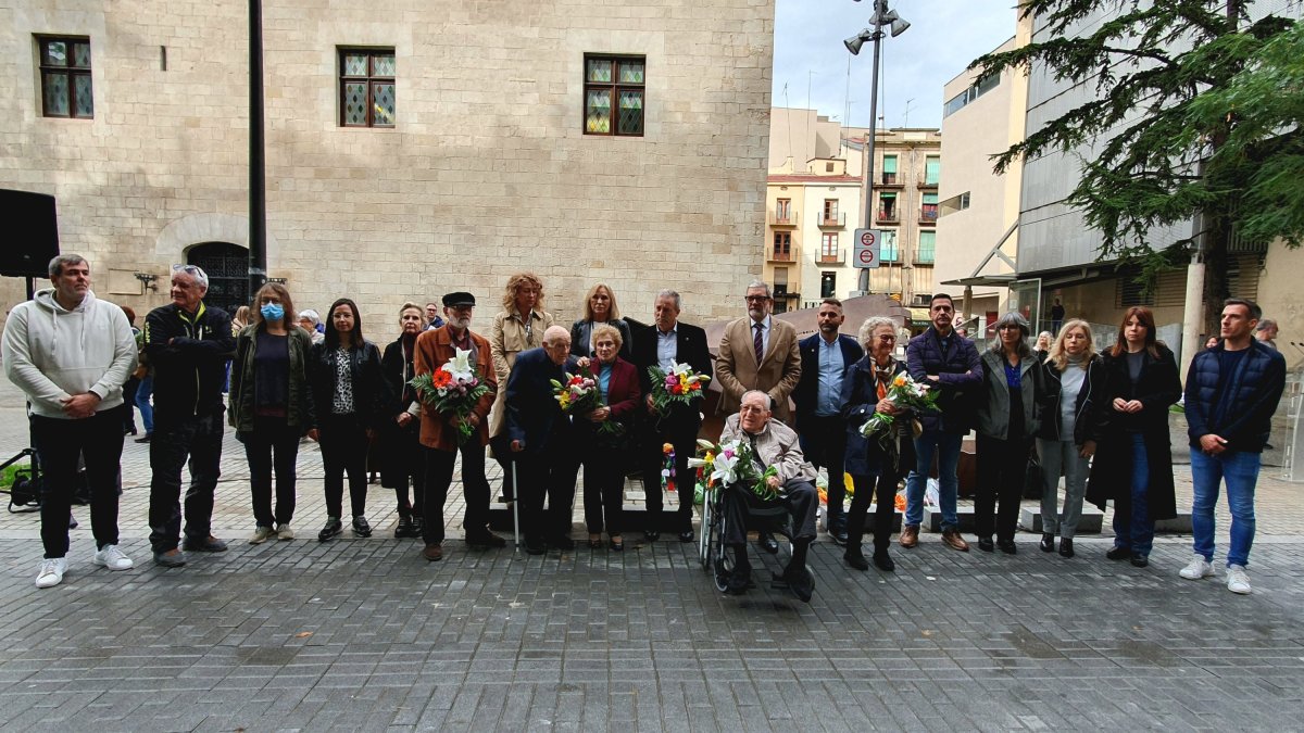 Enguany, l'acte commemoratiu ha comptat amb dos dels supervivents i diversos familiars de les víctimes.