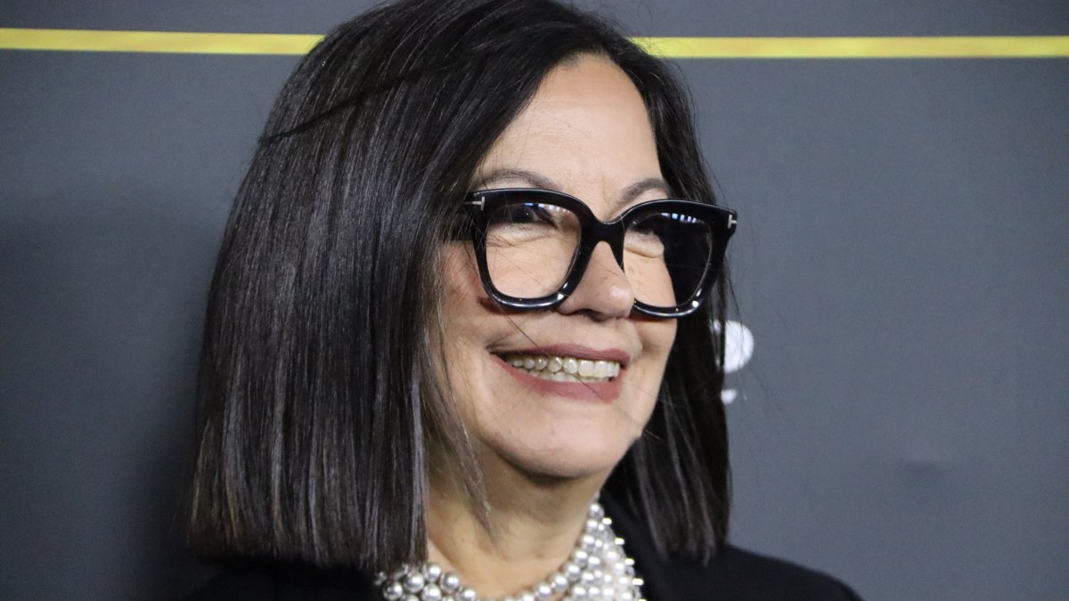 La periodista Àngels Barceló al photocall dels Premis Ondas 2024