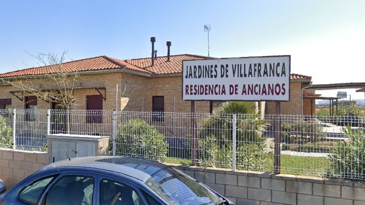 La residencia de ancianos Jardines de Villafranca, ubicada en la localidad zaragozana de Villafranca de Ebro.