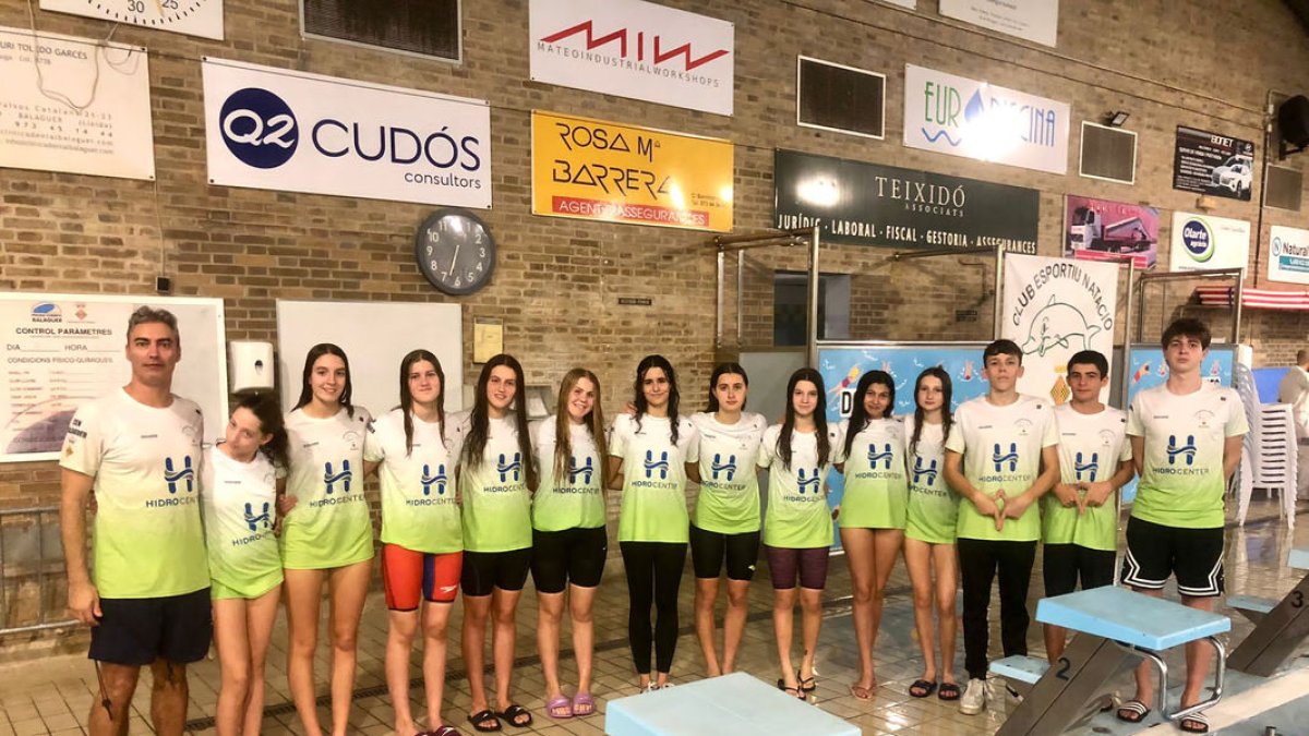 Els representants del CEN Balaguer en la competició.