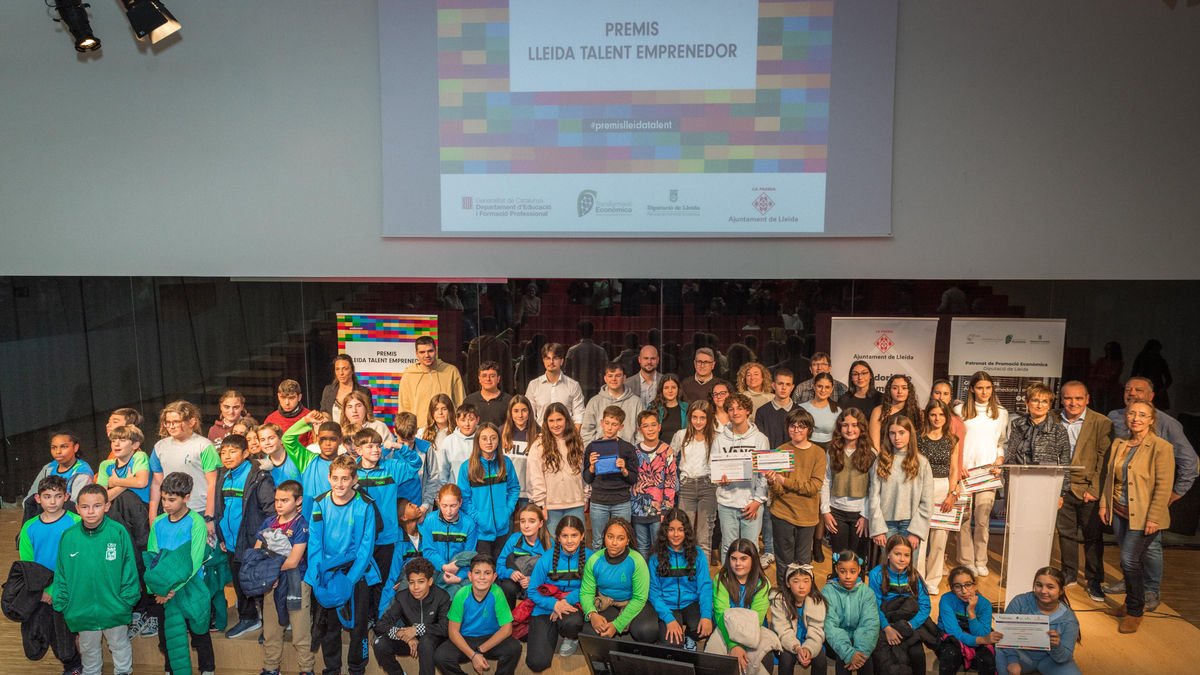 La Llotja acogió ayer la entrega de premios Talent Emprenedor. - AJUNTAMENT DE LLEIDA