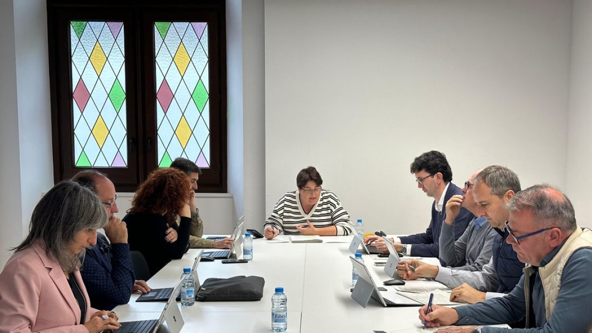 Reunión ayer del consejo rector del Institut d’Estudis Ilerdencs. - IEI