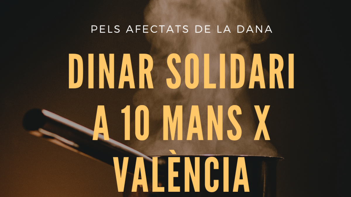 Comida solidaria en Balaguer para recaudar fondos para los damnificados por la DANA en Valencia