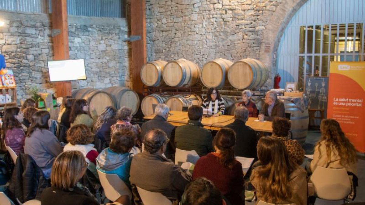La presentación del informe, ayer en Vallbona de les Monges. - LAIA PEDRÓS