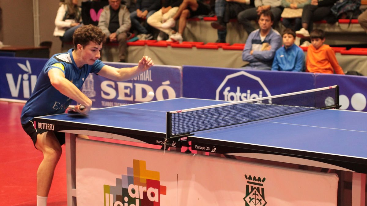 Norbert Tauler, en uno de los partidos de ayer.