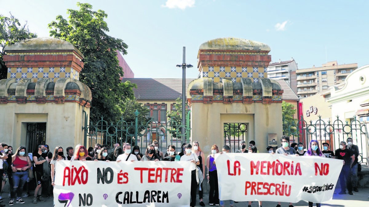 Imatge d’arxiu d’una protesta contra els abusos sexuals a l’Aula de Teatre. - SEGRE