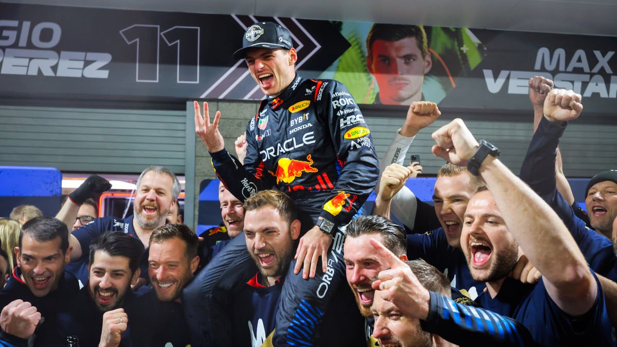 Max Verstappen celebra su cuarto título consecutivo en el Mundial de Fórmula Uno. - EUROPA PRESS