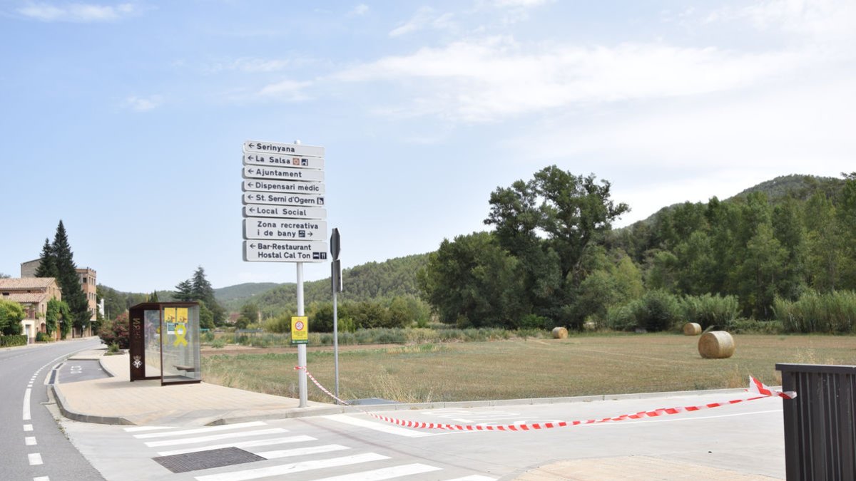 Imatge d’una de les marquesines del transport públic d’Ogern. - C. SANS