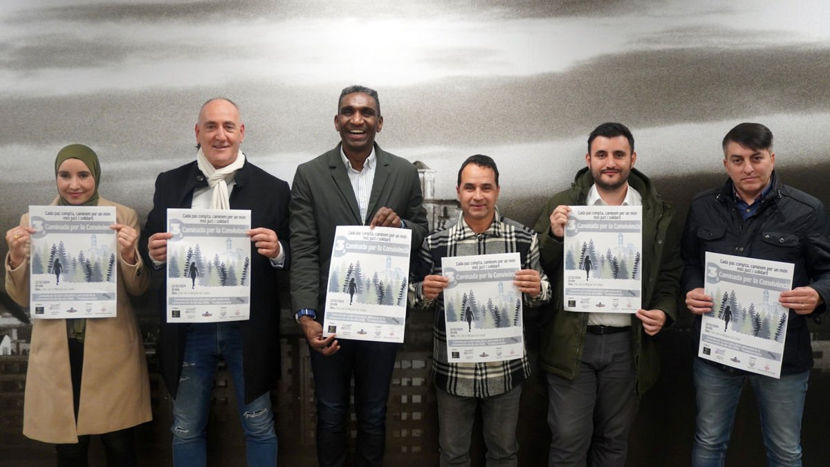 La 3ª Caminada per la Convivència se presentó ayer en Lleida. - AJUNTAMENT DE LLEIDA