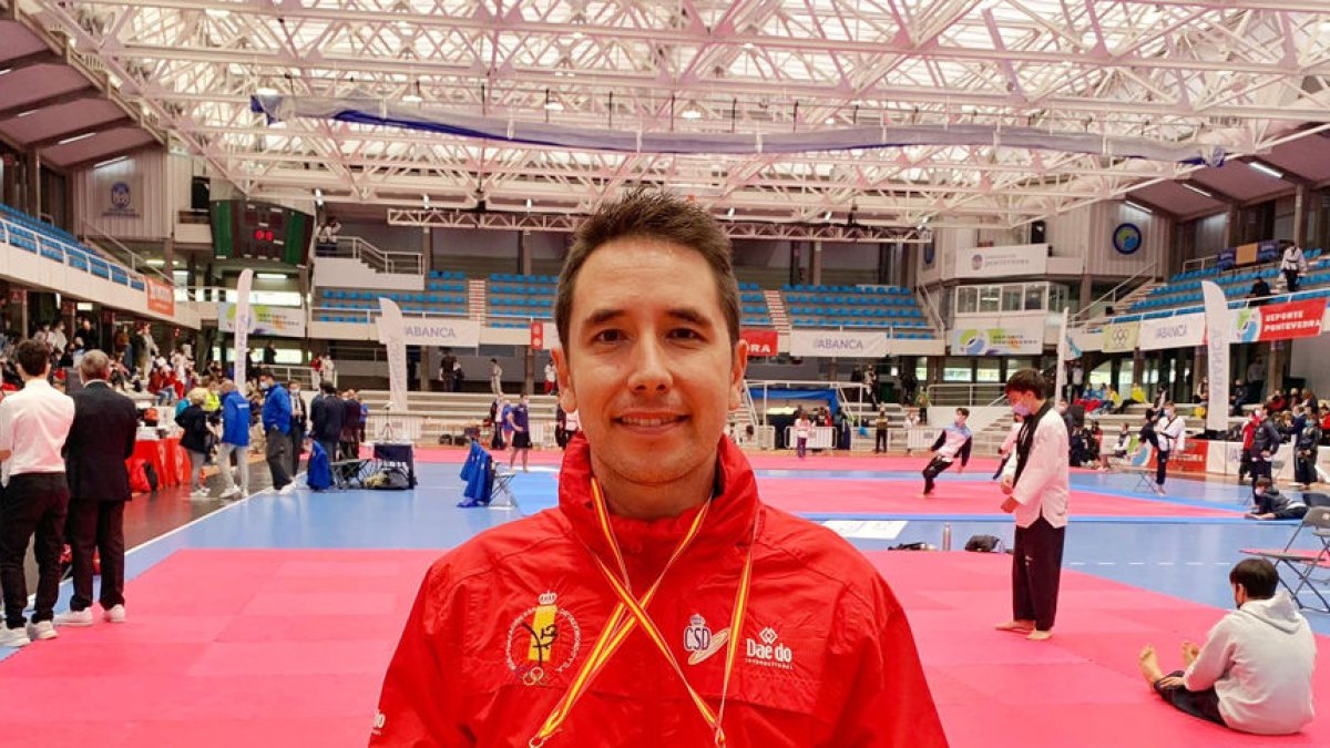 El lleidatà Joel Lee, en una competició internacional.