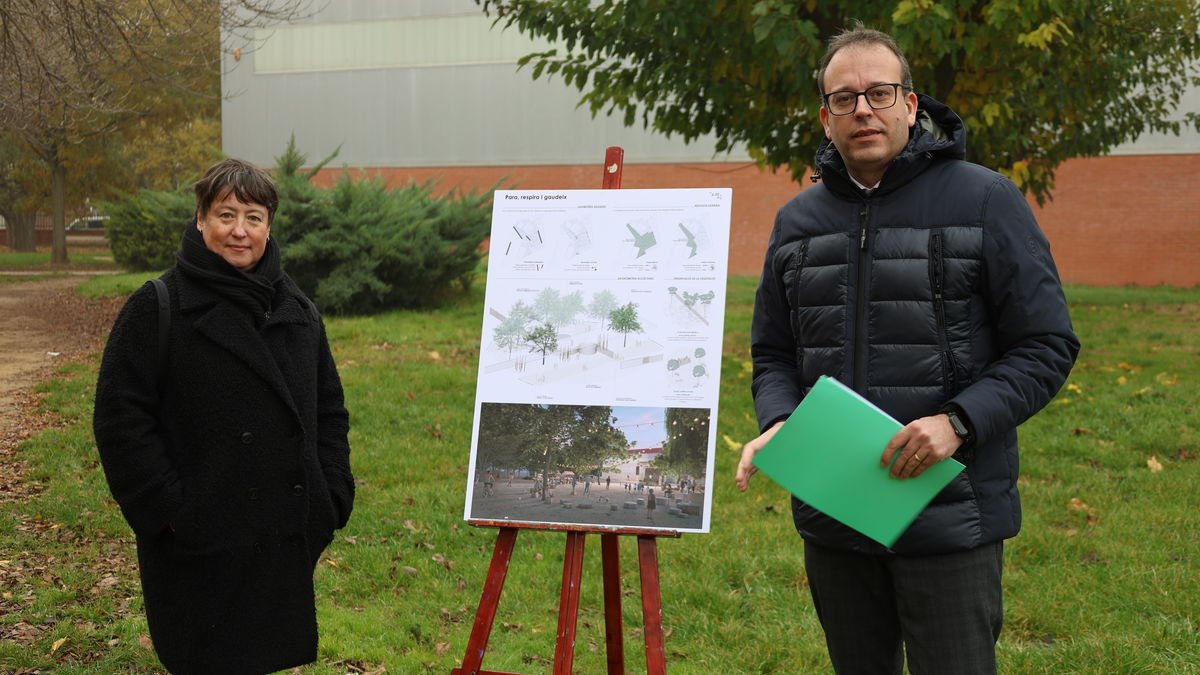 Balagué i Solsona van presentar ahir el projecte. - J.GÓMEZ