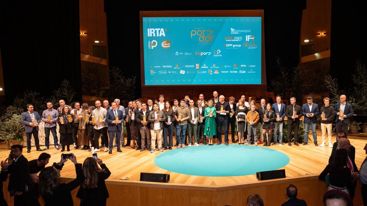 Imagen de ganadores en la gala celebrada en Zaragoza. - IRTA