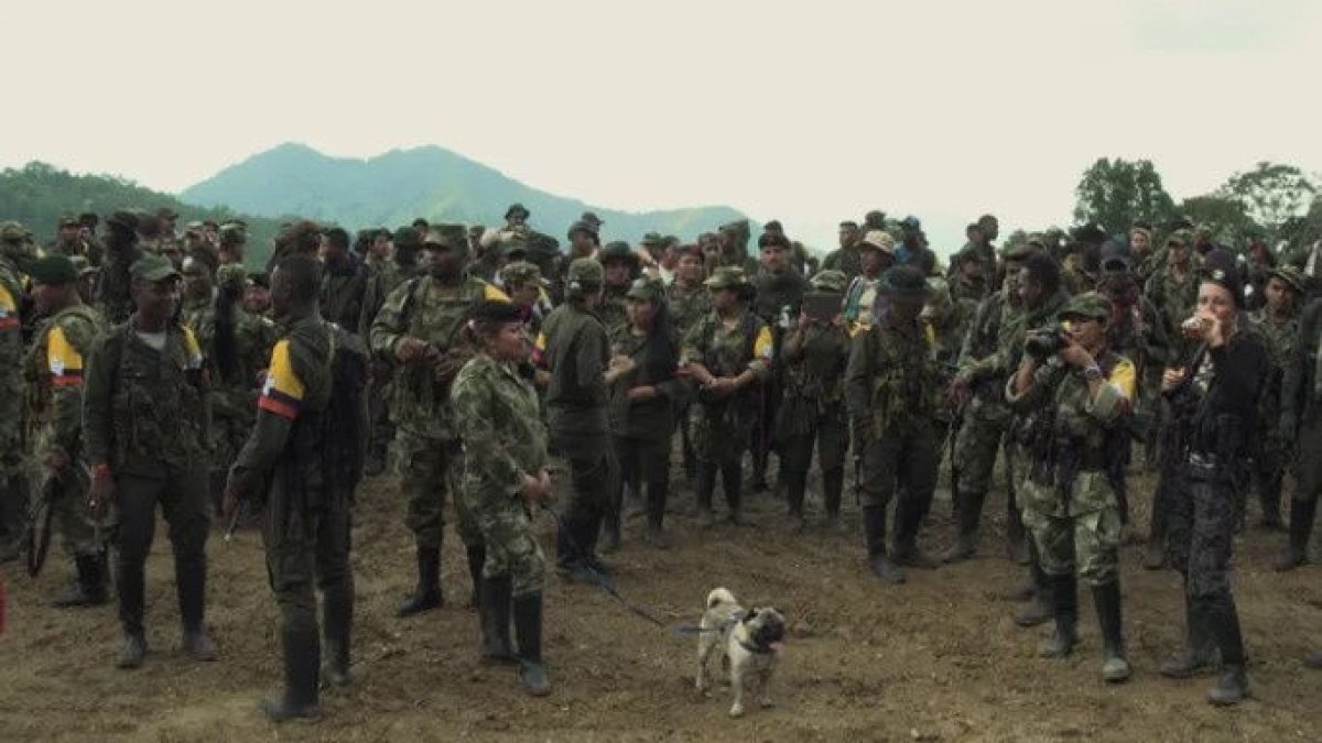 Tanja, a la dreta de la imatge, amb altres guerrilleres de les FARC. - CCMA