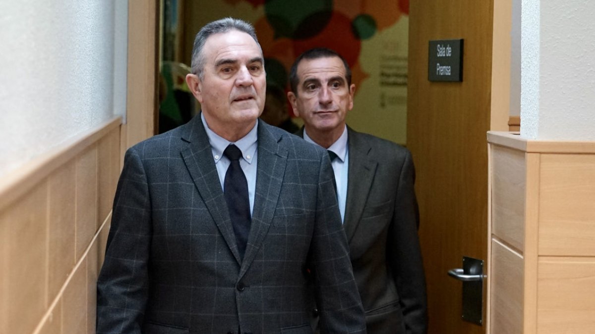 José Francisco Gan Pampols ayer antes de una comparecencia. - EUROPA PRESS