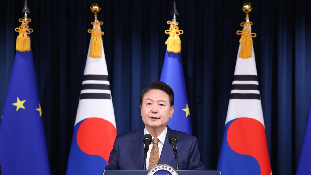 El presidente de Corea del Sur, Yoon Suk Yeol.