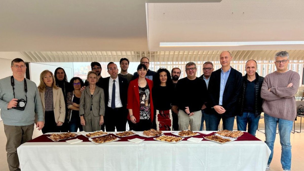 El PP va celebrar ahir l’esmorzar de Nadal amb periodistes locals. - PP LLEIDA