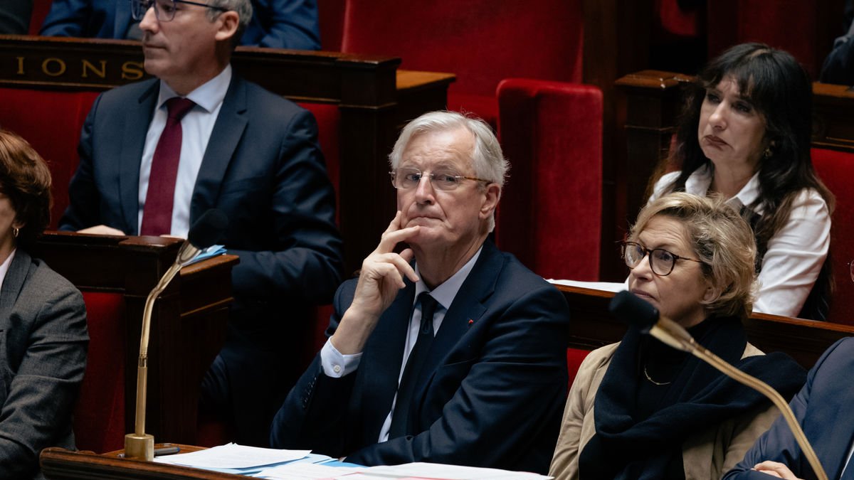 El primer ministre Michel Barnier, en la sessió en la qual es va votar la moció de censura contra ell. - EUROPA PRESS / CONTACTO / ALEXIS SCIARD