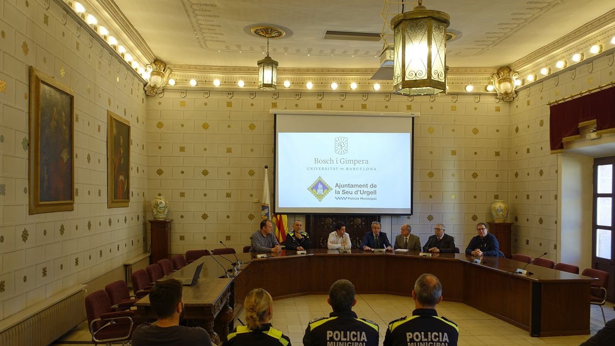 Imagen de la presentación ayer en el ayuntamiento de La Seu d’Urgell. - AJUNTAMENT DE LA SEU