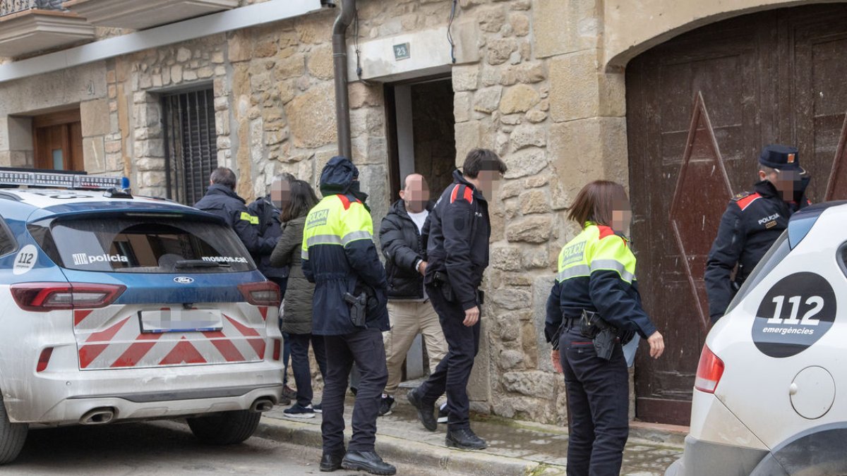 Plantes de marihuana trobades ahir a la casa situada a la plaça Sitjar. - LAIA PEDRÓS