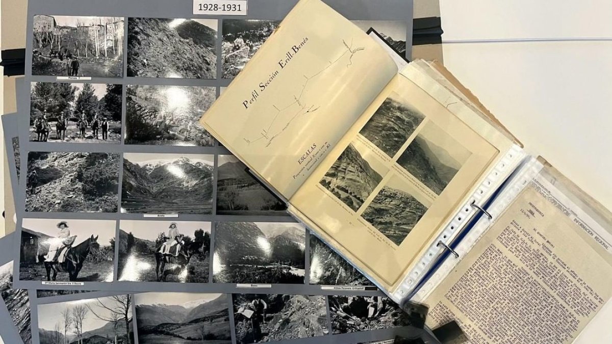 Part del fons personal d’Emilio Daura, un dels fundadors de la societat Minera Industrial Pirenaica SA. - AC ALTA RIBAGORÇA