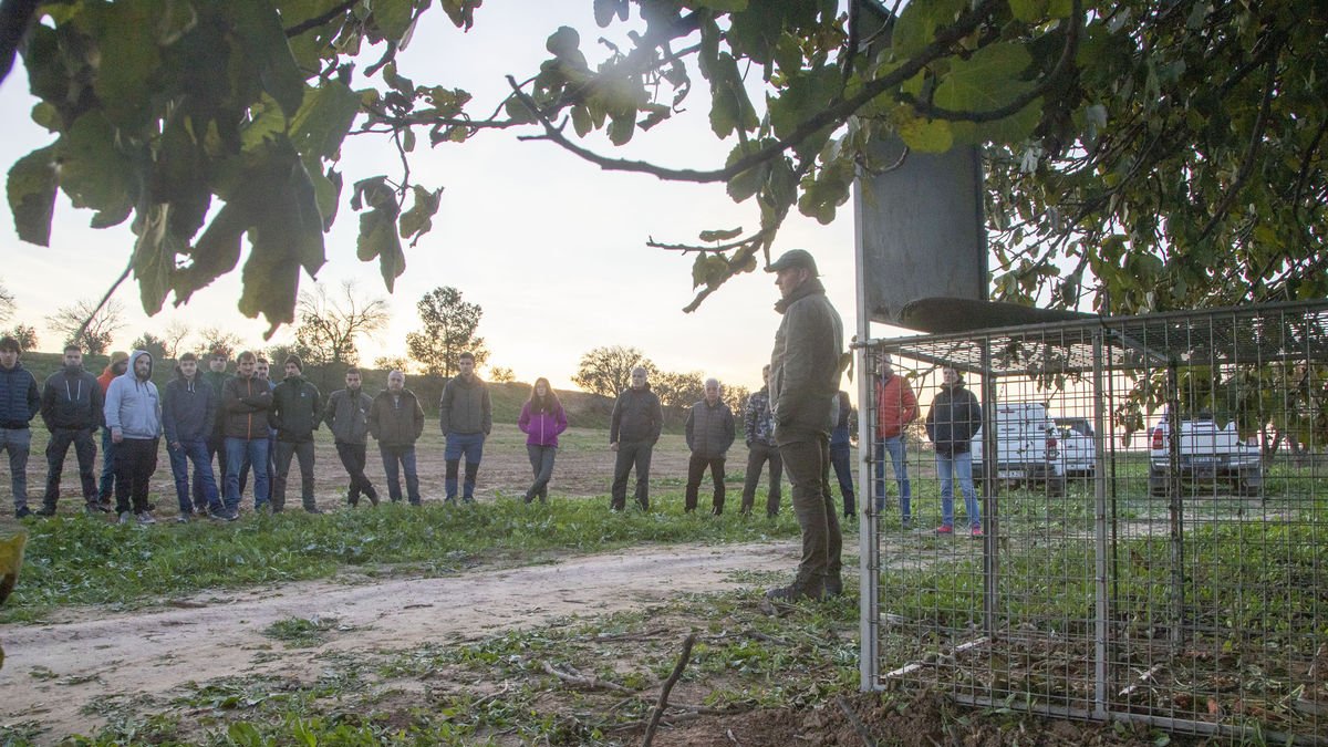 Una de les formacions recents en captura de fauna cinegètica entre els agricultors. - LAIA PEDRÓS