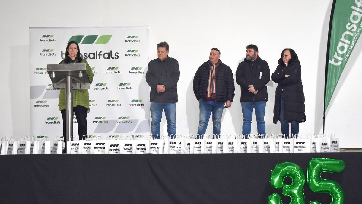 Un momento de la celebración ayer en Bellcaire. - TRANSALFALS