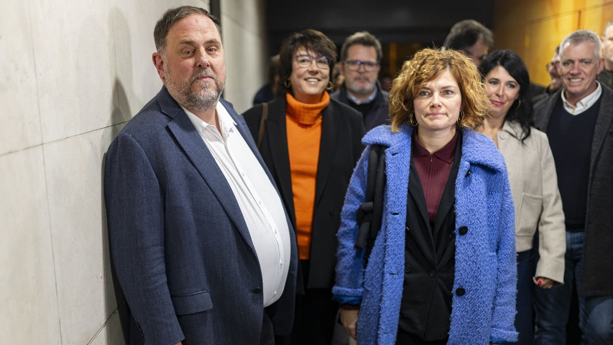 Junqueras y Alamanay tras conocerse el sábado su triunfo. - EUROPA PRESS