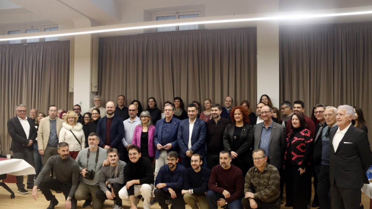 Encuentro de Navidad de la Diputación de Lleida con los medios de comunicación.