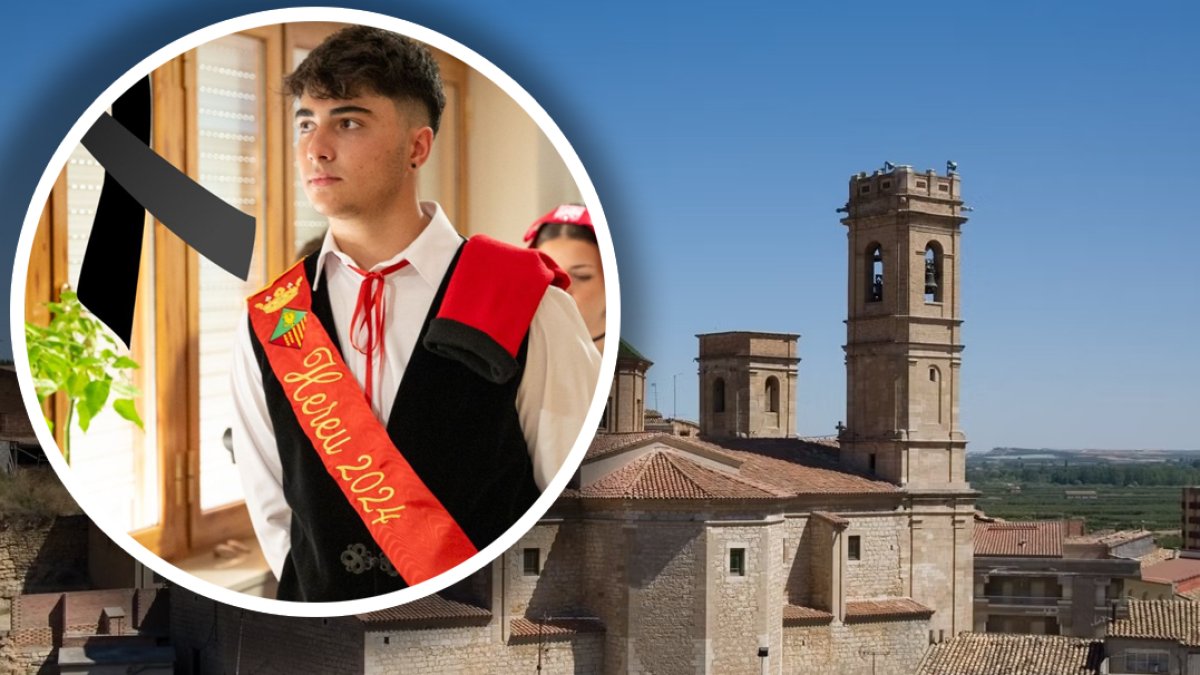 Pol Guàrdia Escuer, vestido de 'hereu' de Aitona