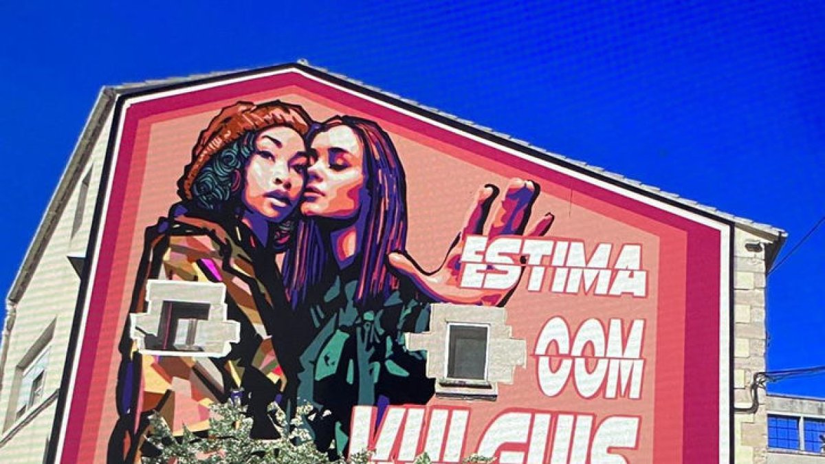 Un dels murals que s’ha creat en aquesta campanya. - A.A.