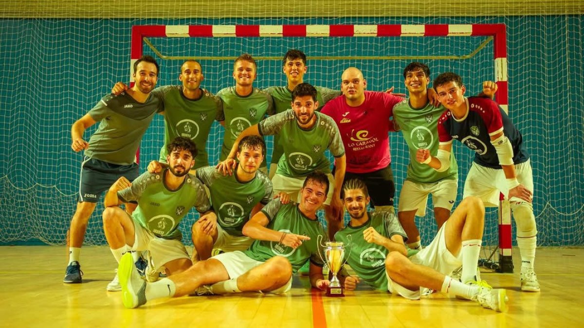 Imatge de l’equip guanyador de la segona edició de la Lleida League en l’edició sènior. - LLEIDA LEAGUE