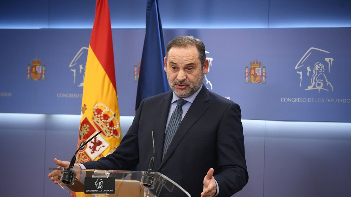 El exministro José Luis Ábalos ayer en el Congreso. - EUROPA PRESS