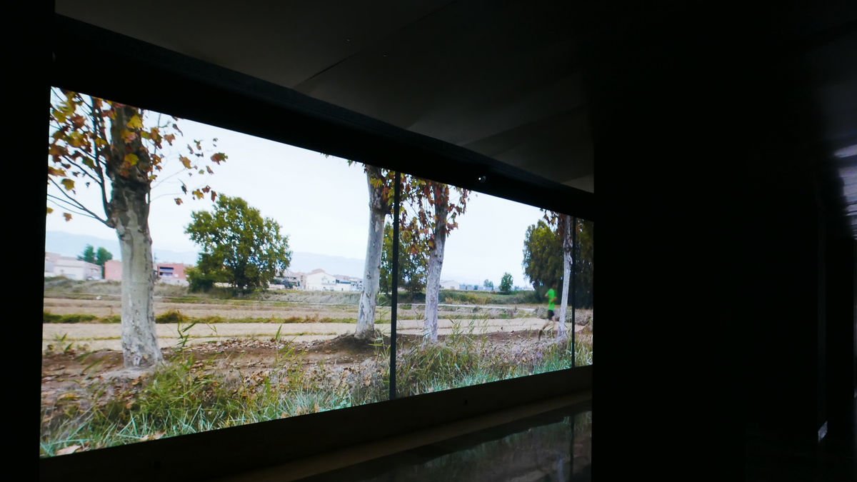 Una sala audiovisual de l’Espai dels Canals d’Urgell a Mollerussa. - FUNDACIÓ CANALS D’URGELL
