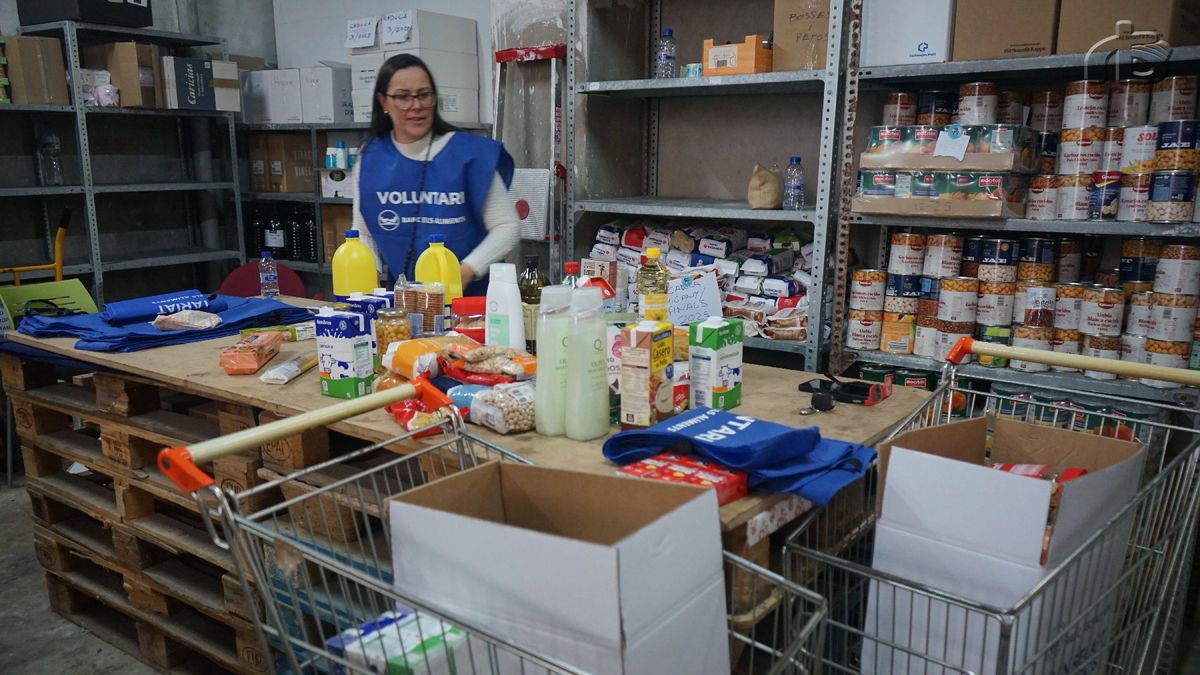 El banc d’aliments de la Noguera. - ALBERT G.