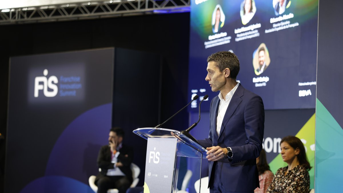 José Luis Serrano, director de Pimes de BBVA a Espanya, durant la celebració del FIS 2024 (Franchise Innovation Summit).